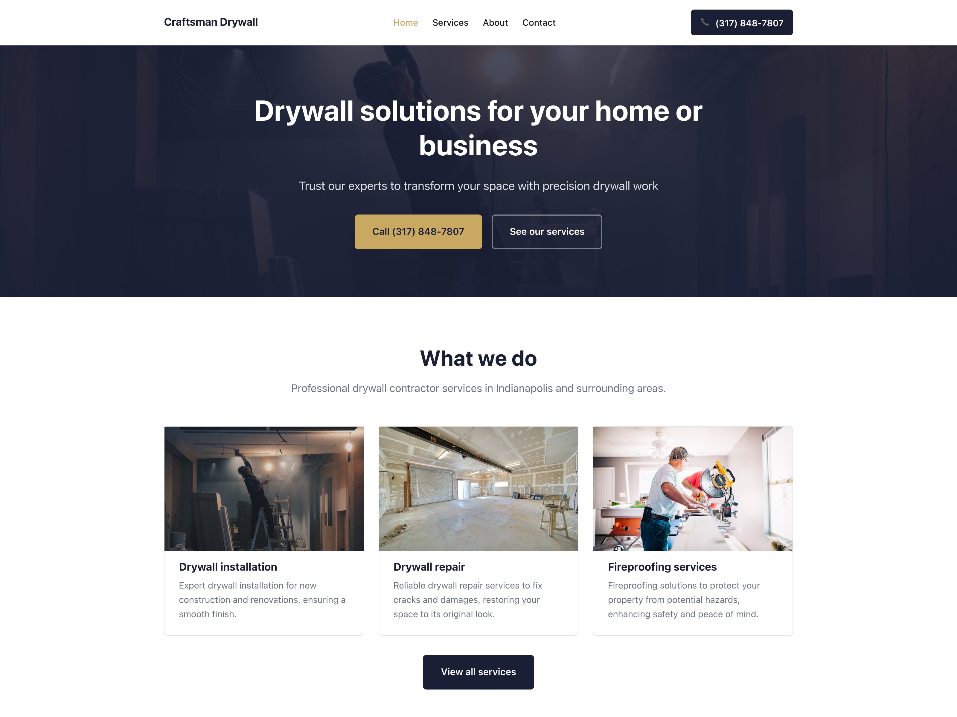 Drywall demo · Indianapolis, IN